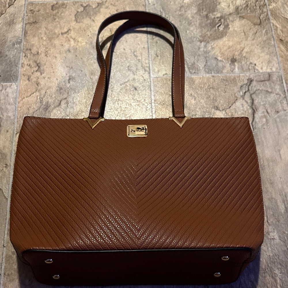 Nvog Classic Brown Chevron Tote